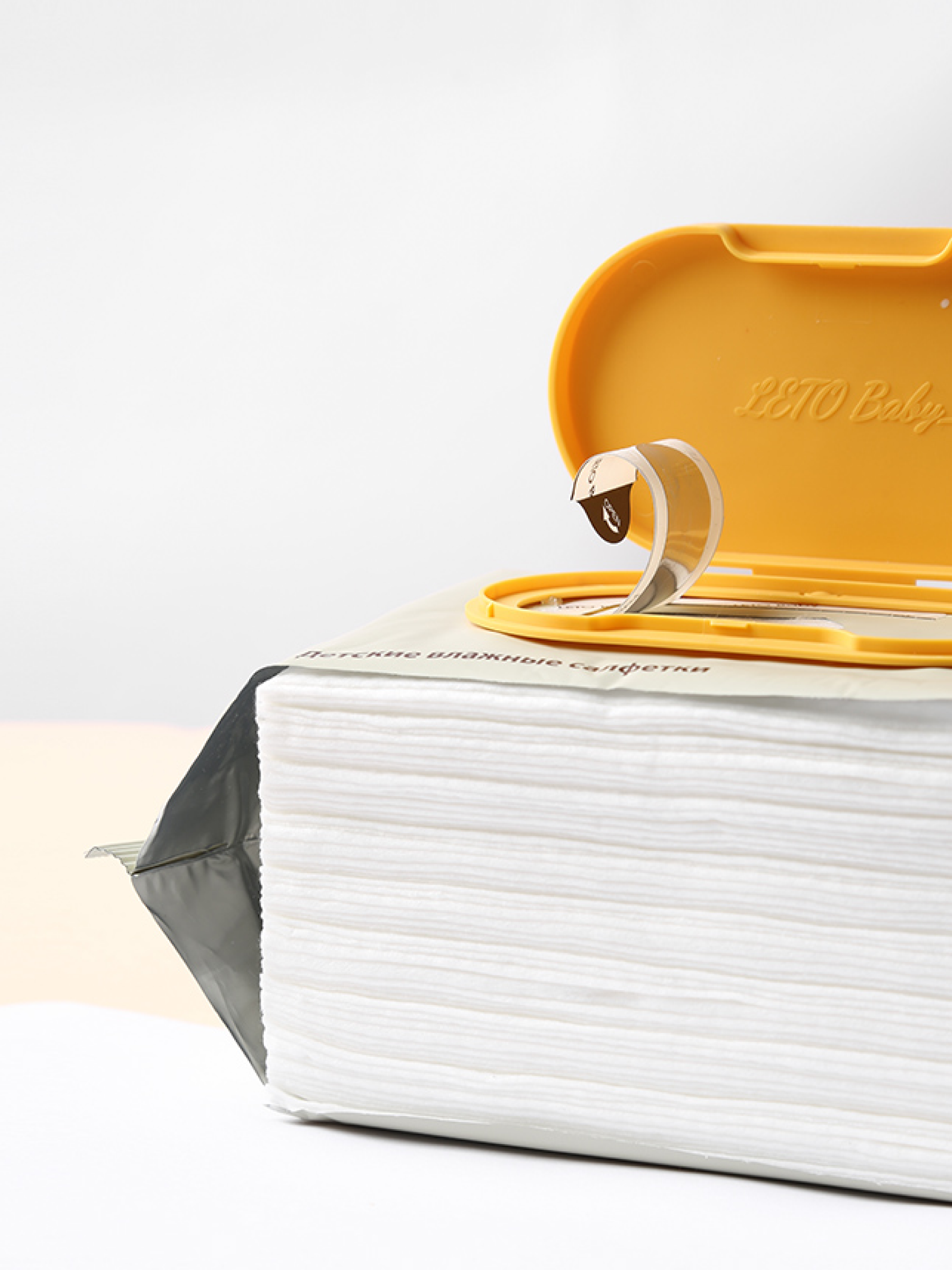 Влажные салфетки детские с клапаном для новорожденных 6х80