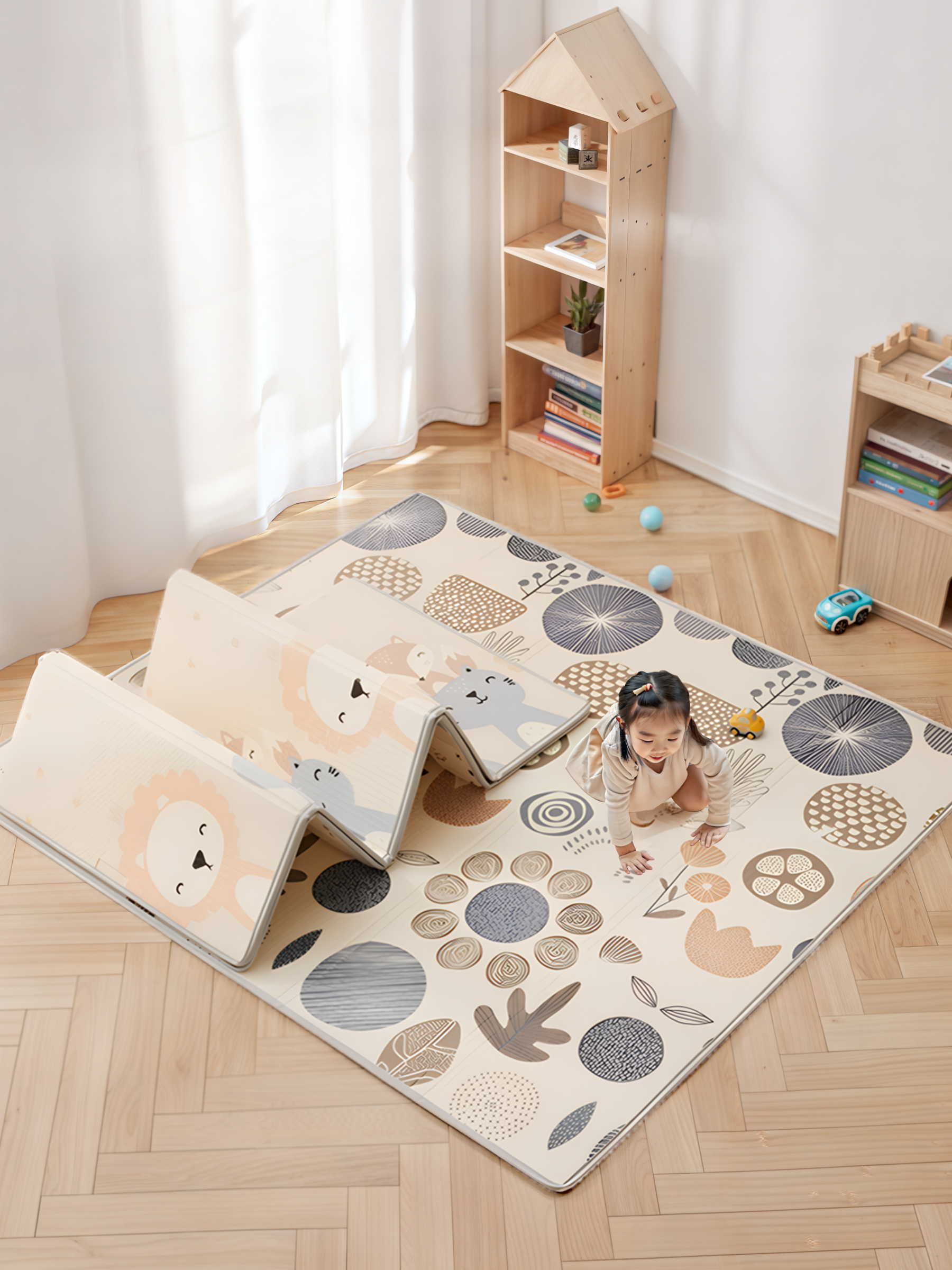 Детский коврик для ползания LETO Baby